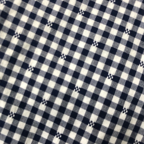 Tommy Hilfiger Navy Check Reg Fit Stretch Casual Dress Shirt L Wrinkle Resist - Picture 3 of 7